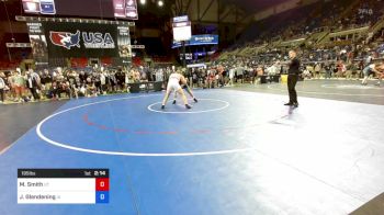 195 lbs Cons 16 #1 - Mahkyi Smith, Utah vs Joshua Glendening, Iowa