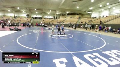 100 lbs Cons. Round 1 - Gabriel Narciso, Williamson County Wrestling Cl vs Rex Ryan, Nolensville Wrestling Club