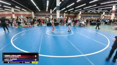 118 lbs Cons. Semi - Osiris Caballero, Power Training Center vs Lucy Clarno, 3F Wrestling