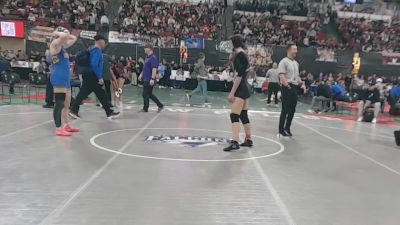 G - 140 lbs Cons. Round 4 - Kellyn Nelson, Polson (Girls) vs Addison Clixby, Missoula Big Sky / Loyola Sacred Heart (Girls)