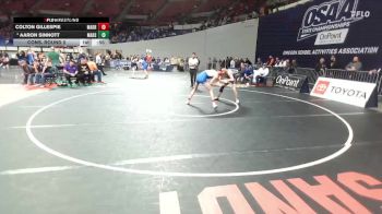 4A Boys 165 lbs Cons. Round 2 - Aaron Sinnott, Marshfield Boys vs Colton Gillespie, Madras Boys