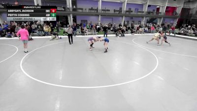 JR GIRLS HARDLUCK - 134.4-137.4 Champ. Round 1 - Peityn Codding, Arizona Girls Wrestling vs Abbygayl Jackson, Oakley Wrestling Club