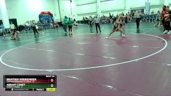 132 lbs Round 6 (8 Team) - Abram Canet, Morris Fitness vs Brayden Kreikemeier, Capitian Nebraska (A Team)