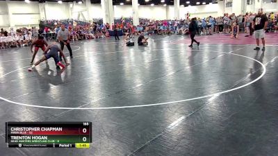 165 lbs Round 7 (8 Team) - Christopher Chapman, MAWA Blue vs Trenton Hogan, Head Hunters Wrestling Club