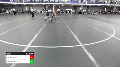 157 lbs Consi Of 16 #2 - Latrell Schafer, NC State - UnAttached vs Rawson Iwanicki, Columbia