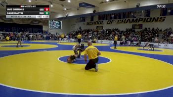 129 lbs Round Of 64 - Jake Simmons, Oakdale vs Caine Martin, Camarillo