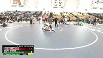 Round 2 - Kamdyn Dittmann, Crown City Wrestling Club vs Dylan Baxter, Brockport Jr. Blue Devils Wrestling Club