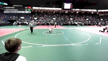 61 lbs Champ. Round 1 - Coltyn Mitchell, KAWA vs Mason Rice, CPWA