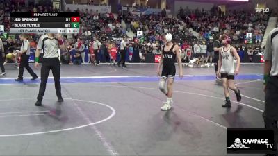 84 lbs 1st Place Match - Jed Spencer, Slyfox vs Blake Tuttle, WTC