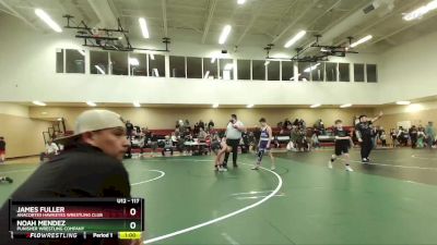 117 lbs 1st Place Match - James Fuller, Anacortes Hawkeyes Wrestling Club vs Noah Mendez, Punisher Wrestling Company