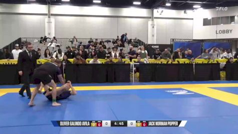 Jack Norman Popper vs Oliver Galindo Avila 2024 World IBJJF Jiu-Jitsu No-Gi Championship