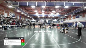 120 lbs Round Of 16 - Michael Wessman, Belmont vs Braedon Goes, Saint John's Prep