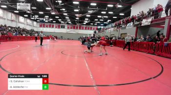 132 lbs Quarterfinal - Sean Callahan, Tewksbury vs Adam Addeche, Foxborough