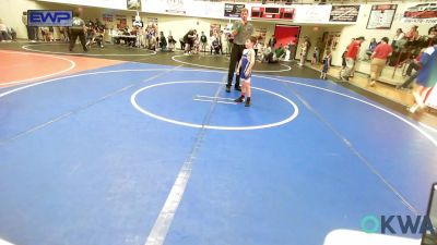 49 lbs Consi Of 4 - Maverick Lee-degraffenreid, Checotah Matcats vs Kooper Koon, Wyandotte Youth Wrestling