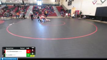 144 lbs Quarterfinal - Darius Christensen, Omak vs Anthony Luton, White Swan