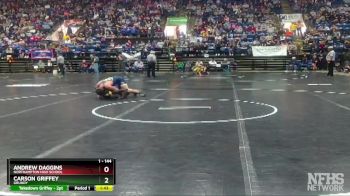 1 - 144 lbs Semifinal - Carson Griffey, Grundy vs Andrew Daggins, Northampton High School