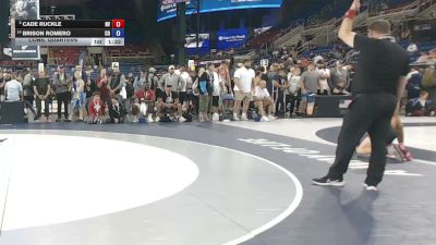 100 lbs Cons. Quarters - Cade Ruckle, Nevada vs Brison Romero, Colorado