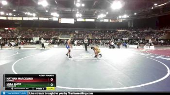 126 lbs Cons. Round 1 - Cole Clint, Timberline vs Nathan Marcelino, Ontario