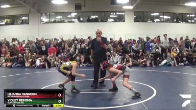 96 lbs Champ. Round 1 - Lilianna VanHorn, Michigan Revolution vs Violet Reinsma, Hudsonville WC