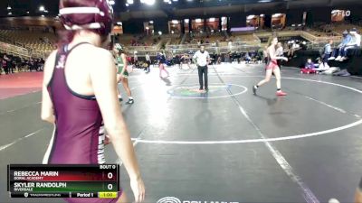 105 lbs Cons. Round 4 - Rebecca Marin, Doral Academy vs Skyler Randolph, Riverdale