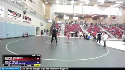 53 lbs Round 2 - Ethan Mello, Mountain Man Wrestling Club vs Carter Waldram, Idaho Grizz WC