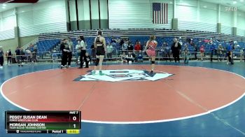 102 lbs Quarterfinal - Morgan Johnson, Team Nazar Training Center vs Peggy Susan Dean, Force Wrestling Club