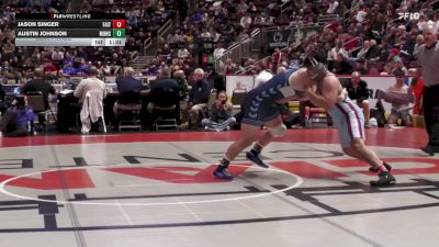 215 lbs Semifinal - Jason Singer, Faith Christian vs Austin Johnson, Muncy