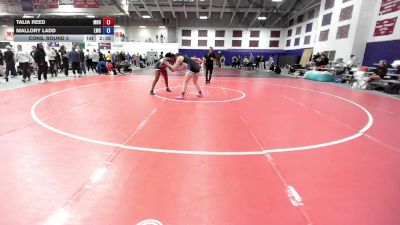 180 lbs Cons. Round 3 - Talia Reed, Missouri Baptist University vs Mallory Ladd, Lindsey Wilson