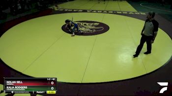 45 lbs Champ. Round 1 - Kalia Rodgers, Chaska/Chanhassen vs Nolan Sell, Waseca