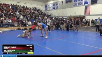 145 lbs Champ. Round 2 - Jacob Araiza, Murrieta Mesa vs Joshua Valdez, Servite