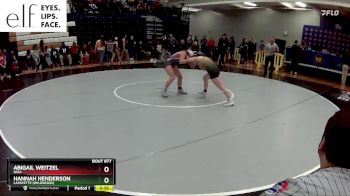 120 lbs. Cons. Round 4 - Abigail Weitzel, Nixa vs Hannah Henderson, Lafayette (Wildwood)