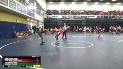 125 lbs Champ. Round 3 - Jair Suchite, Santa Ana College vs Derek Ruffin, Santa Rosa Junior College