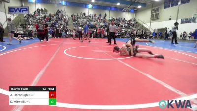 112 lbs Quarterfinal - Aiden Harbaugh, Black Fox Wrestling Club vs Cristopher Mitwalli, Jay Wrestling Club