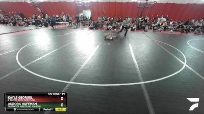 60 lbs Round 3 - Aurora Hoffman, Sarbacker Wrestling Academy vs Kayle Georgel, X-Factor Elite Wrestling