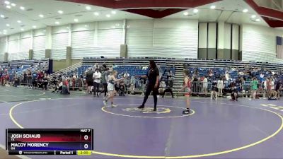 63-67 lbs 5th Place Match - Josh Schaub, TX vs Macoy Morency, OH