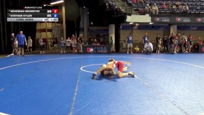 117 lbs Cons. Semis - Nehemiah Brondyke, Michigan Premier WC vs Stryker Kyler, Central Kansas Young Lions Wrestling Club
