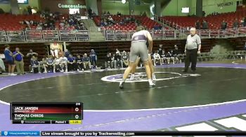 215 lbs Semis & Wb (16 Team) - Thomas Chikos, Blair vs Jack Jansen, Bennington