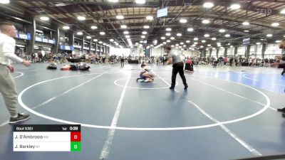 160 lbs Consi Of 32 #2 - Jayden D'Ambrosio, MA vs Jack Barkley, NY