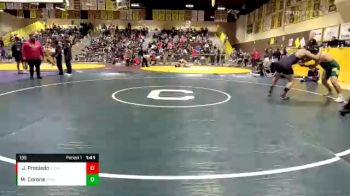 195 lbs Quarterfinal - Jetro Preciado, Calvary Chapel (Santa Ana) vs Mauro Corona, Coachella Valley