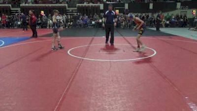 78 lbs Champ. Round 2 - Lucas Stirling, Camel Kids Wrestling vs Jace Rauch, Mine Yard Dogs Wrestling Club