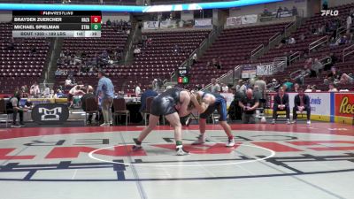 189 lbs 3rd Place - Brayden Zuercher, Nazareth Area vs Michael Spielman, Strath Haven
