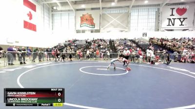 50 lbs Cons. Round 3 - Lincoln Brockway, Journeymen Wrestling Club vs Gavin Kisselstein, Mexico Wrestling