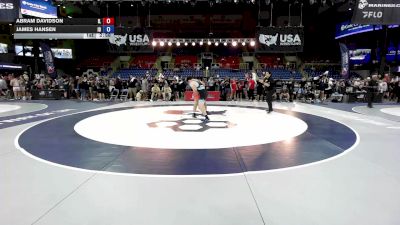157 lbs Cons. Rd Of 64 - Abram Davidson, IL vs James Hansen, ID