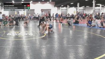 90 lbs Rr Rnd 4 - Lucas Spicer, Mat Warriors Fire - BHSE vs Zack Bednarczyk, VA Team Predator - BHSE