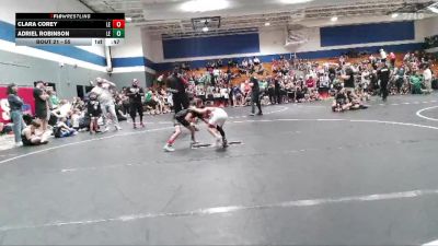 55 lbs Quarterfinal - Clara Corey, Carolina Reapers vs Adriel Robinson, Suplex City Raptors