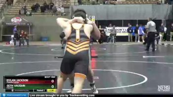 A 285 lbs Quarterfinal - Dylan Jackson, Pigeon Forge vs Seth Vaughn, Fulton