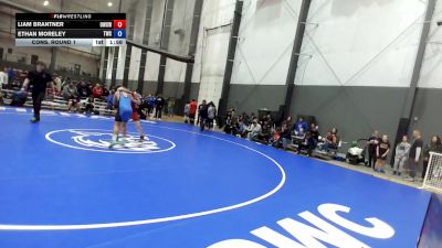 U14 FS - 155 lbs Cons. Round 1 - Liam Brantner, Omak Wrecking Crew Wrestling vs Ethan Moreley, Tumwater Wrestling Club