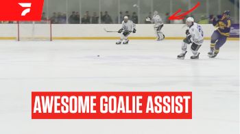 Goalie Assist: St. Thomas' Aaron Trotter Completes Beautiful Stretch Pass Leading To Goal