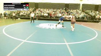 197-H lbs Round Of 16 - Gage McKigney, Kings Park vs Isaias Pitanga, N/A