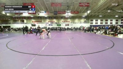 124 lbs Champ. Round 1 - Hannah Henderson, Oklahoma State vs Jaxi Ervin, Carl Albert